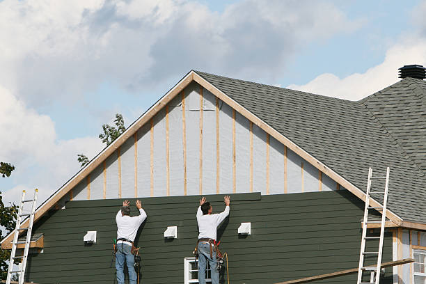 Professional Siding technician working in Morgan, PA